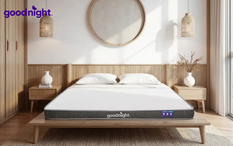 Bảng giá nệm 1m2x2m chính hãng cập nhật năm 2026 7 Chiều dài nệm nên đủ để cơ thể duỗi tự nhiên khi nằm, đồng thời vẫn có khoảng trống nhất định ở hai đầu