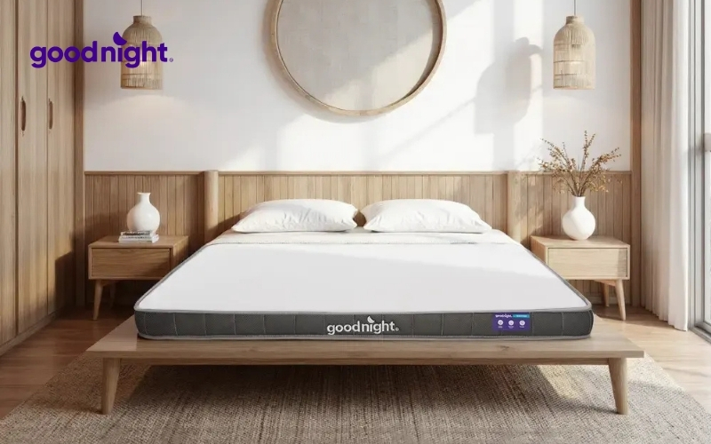 TOP 7 mẫu nệm cho người đau vai gáy êm ái, thư giãn 7 Nệm cao su Goodnight Latex Hybrid nâng đỡ vững chãi