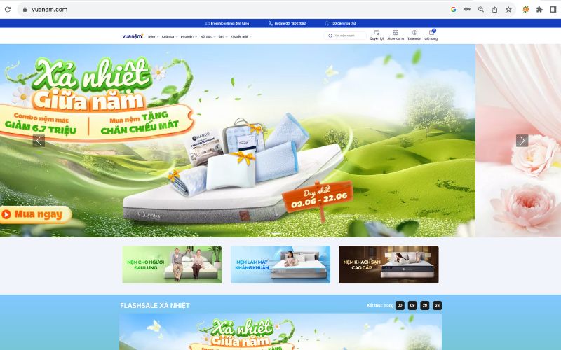 Cẩn thận với các cửa hàng mạo danh Vua Nệm: Người tiêu dùng dễ sập bẫy giá rẻ 3 Website chính hãng của Vua Nệm