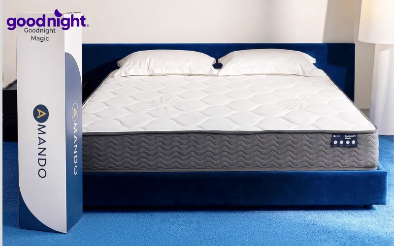 Nệm 1m6x2m: Bảng giá & TOP 7 mẫu nệm chất lượng 8 Nệm lò xo túi độc lập thế hệ mới Amando Goodnight Magic