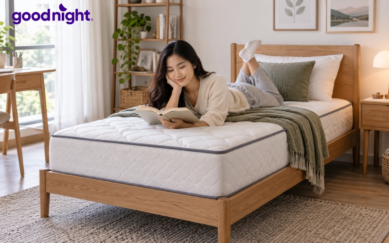 Top 10 mẫu nệm êm ái tốt cho sức khoẻ, không đau lưng 2 Một chiếc nệm được xem là êm và phù hợp khi tạo cảm giác dễ chịu, phân bổ áp lực tốt