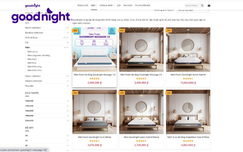 Ngủ đủ giấc có quan trọng? 4 cách tăng chất lượng giấc ngủ 5 Goodnight cung cấp nhiều loại nệm giúp cải thiện chất lượng giấc ngủ