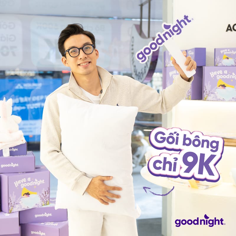 Gối bông Amando Soft giá chỉ 9.000 đồng