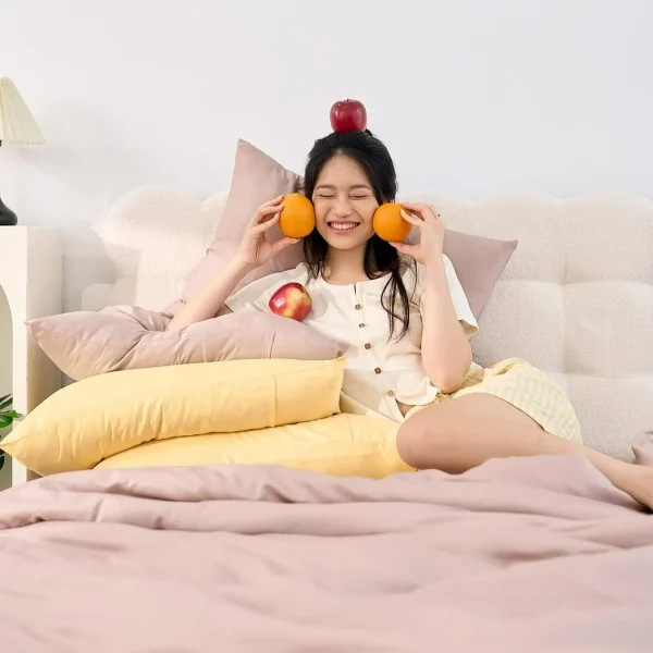 Bộ ga chun tencel VC Goodnight Airsilk 4CT 1 Bộ ga chun tencel VC Goodnight Airsilk 4 chi tiết