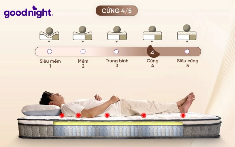 Đệm lò xo có thể chiều lòng rất nhiều nhu cầu chăm sóc giấc ngủ khác nhau