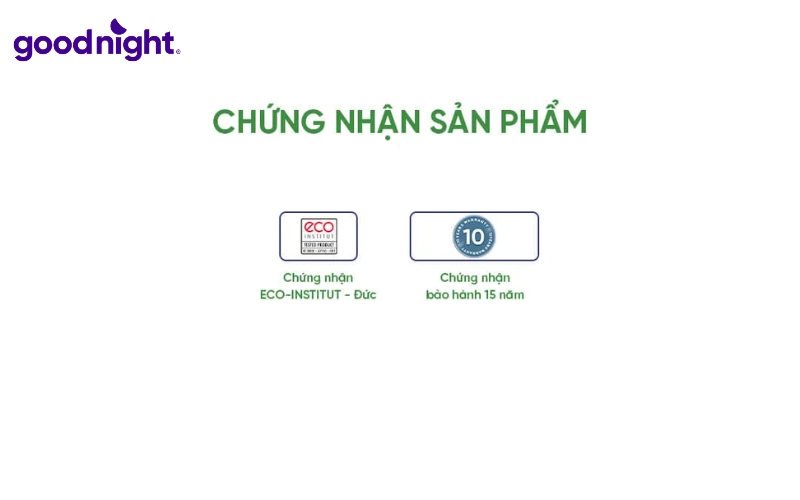 Sản phẩm cao cấp luôn minh bạch với các chứng nhận quốc tế uy tín