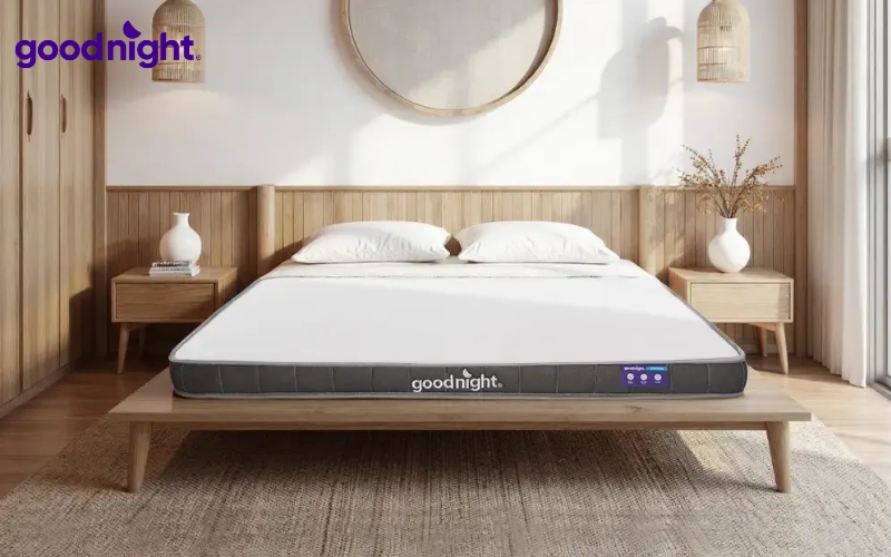 Tiêu chí chọn nệm khách sạn 3 sao chất lượng - TOP 5 mẫu nệm bền, đẹp 7 Nệm cao su đa tầng Goodnight Latex Hybrid
