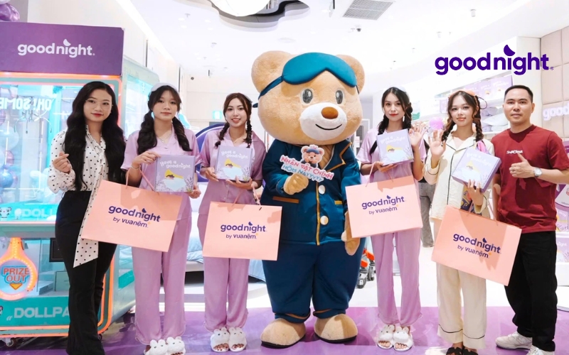 TOP 10 cửa hàng nệm Quận 8 uy tín, chất lượng, giá tốt 2 Goodnight là thương hiệu chuyên về các sản phẩm chăm sóc giấc ngủ